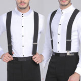 130cm Plus size Suspenders For Heavy duty Men Pants With 4 Strong Clips 5cm Wide Braces With X-Back Trousers Man Braces Strap