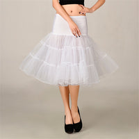 2019 Spring Cosplay Petticoat Woman Underskirt 65CM Length Knee Short For Wedding Petticoat 3 Layers Puffy Organza Evening Tutu