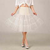 2019 Spring Cosplay Petticoat Woman Underskirt 65CM Length Knee Short For Wedding Petticoat 3 Layers Puffy Organza Evening Tutu