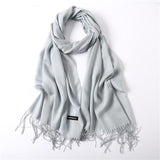 2019 solid color soft women scarf cashmere-like scarves lady summer thin shawls wraps winter pashmina femal hijab headband